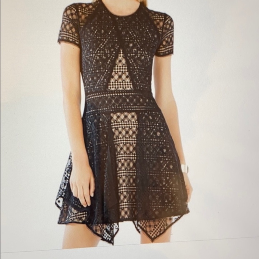 BCBG Aileen Lace Mini Dress XXS NWT